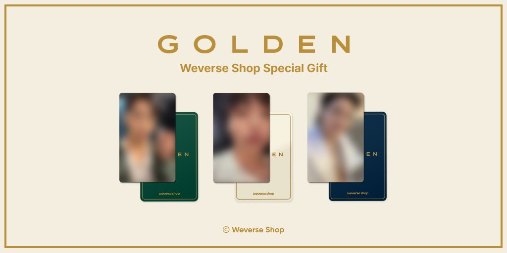 🔊#JungKook Solo Album『GOLDEN』 リリース記念Weverse Shop追加特典