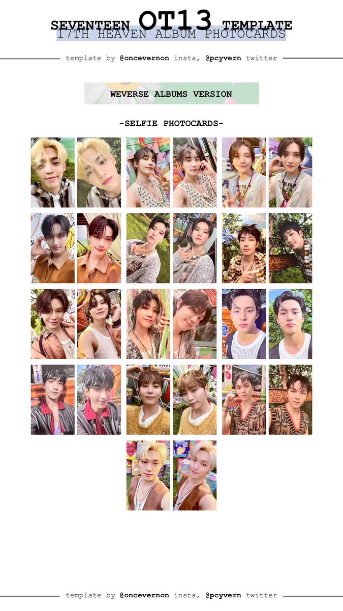 seventeen seventeenth heaven weverse albums version ver ot13