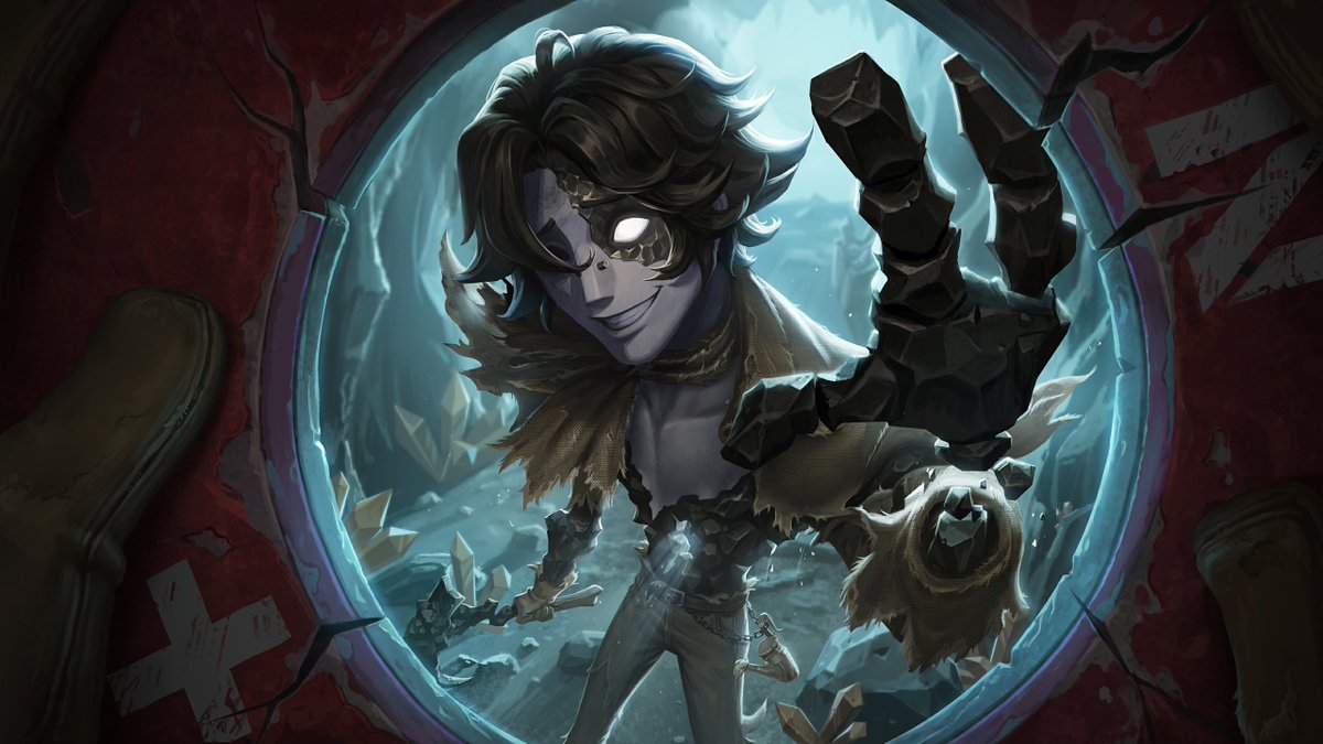 深淵の鉱山から覘く磁極は 欲望と現実の表裏一体の象徴だ。 足元に