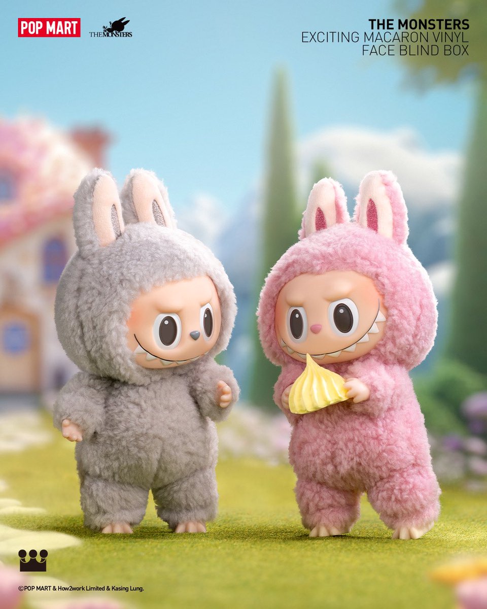 🆕THE MONSTERS Exciting Macaron ぬいぐるみ シリーズ ふわふわの