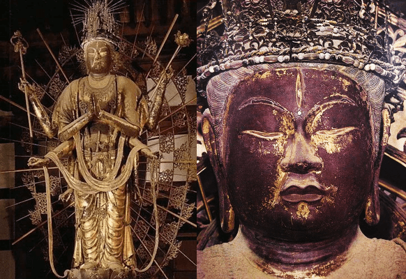 奈良・東大寺/不空羂索観音菩薩立像(8世紀中頃)】国宝。像高362.1cm