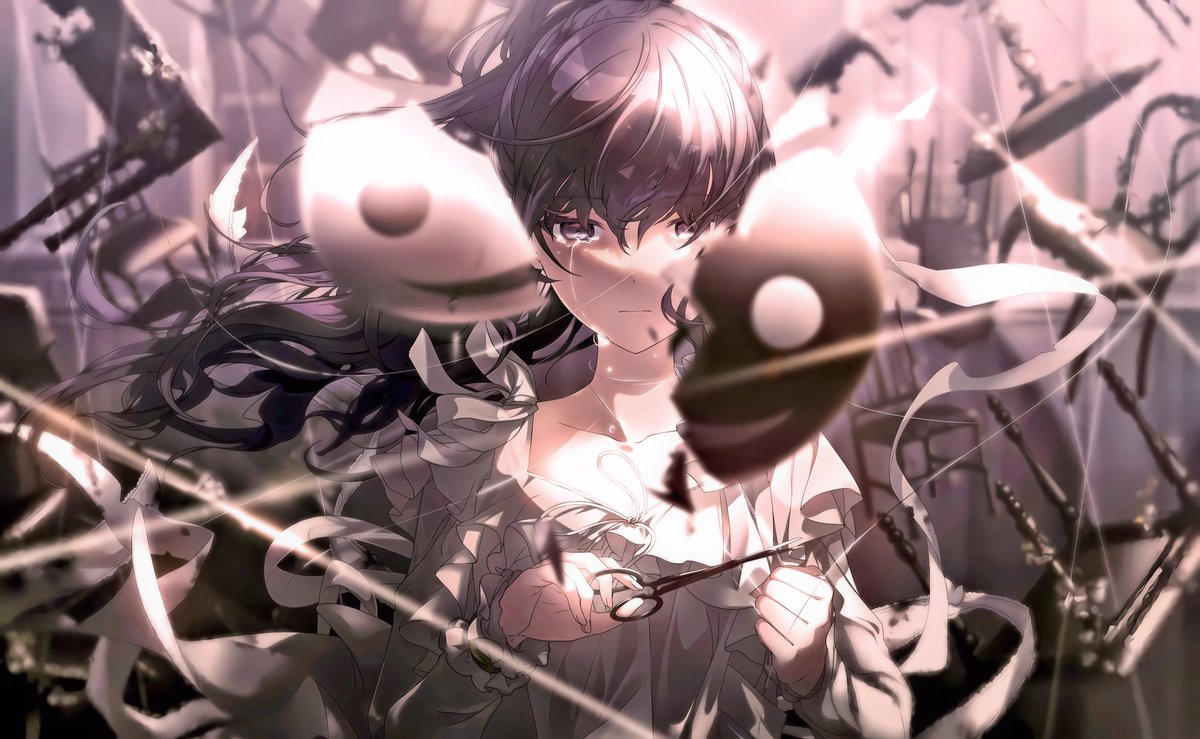 プロセカ #朝比奈まふゆ #黒の雑多画像加工 1枚目オリジナル、以降画像