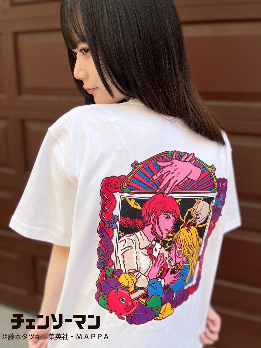 チェンソーマン×原田ちあき》 【コラボ商品情報】 ・Tシャツ(白/黒、各