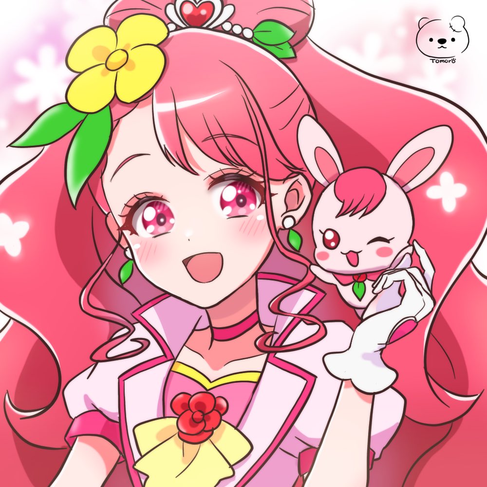 お題『ヒーリングっど♡プリキュア』 キュアグレースとラビリン🌸🐰20