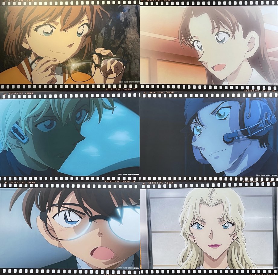 黒鉄の魚影 青山先生原画シーン】 ①『お守りねぇ…』→灰原 ②『大丈夫