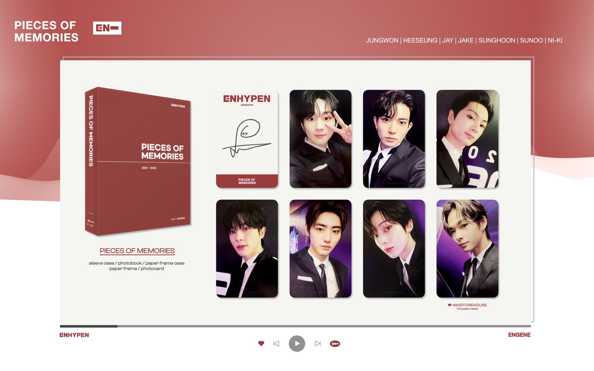 엔하이픈 메모리즈 2 포카 트레카 ENHYPEN MEMORIES : STEP2 PC Merch