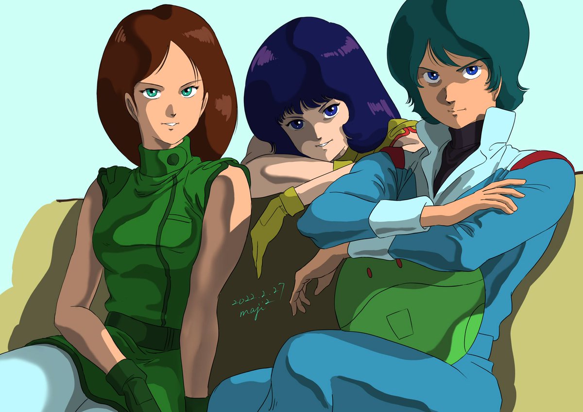 アーガマ艦内にて #ガンダム #Zガンダム #カミーユ・ビダン #ファ