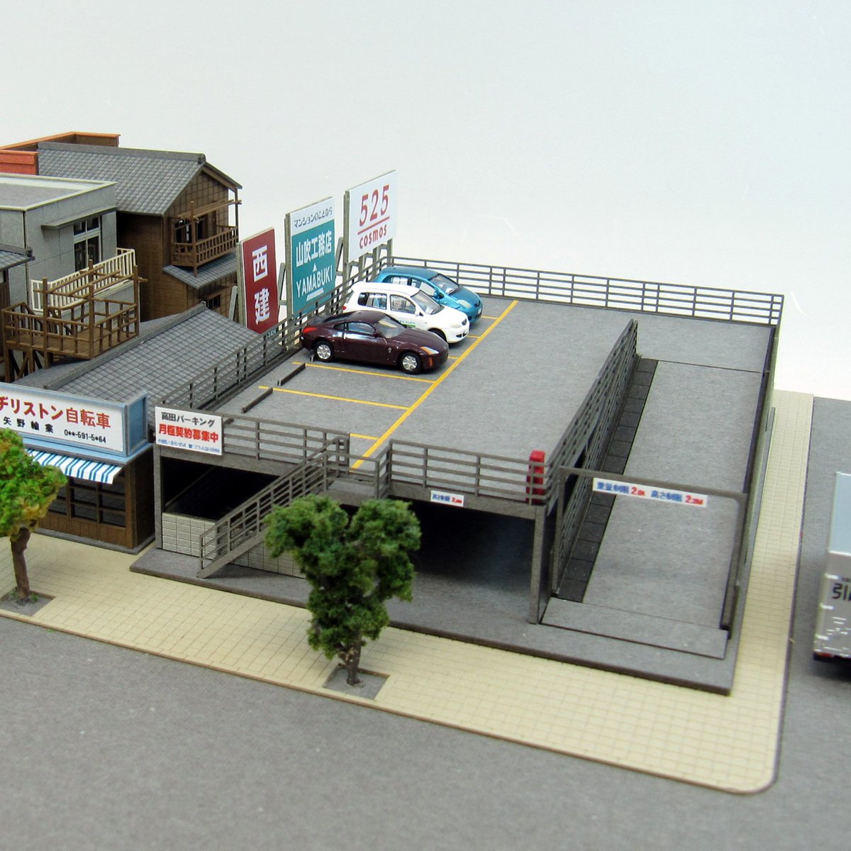 みにちゅあーとキット 1/150なつかしのジオラマシリーズ【駐車場A