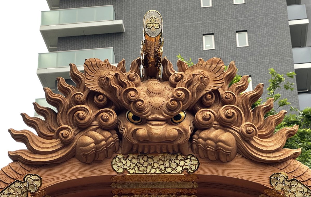 今日見た鬼熊。 #だんじり #獅子噛み