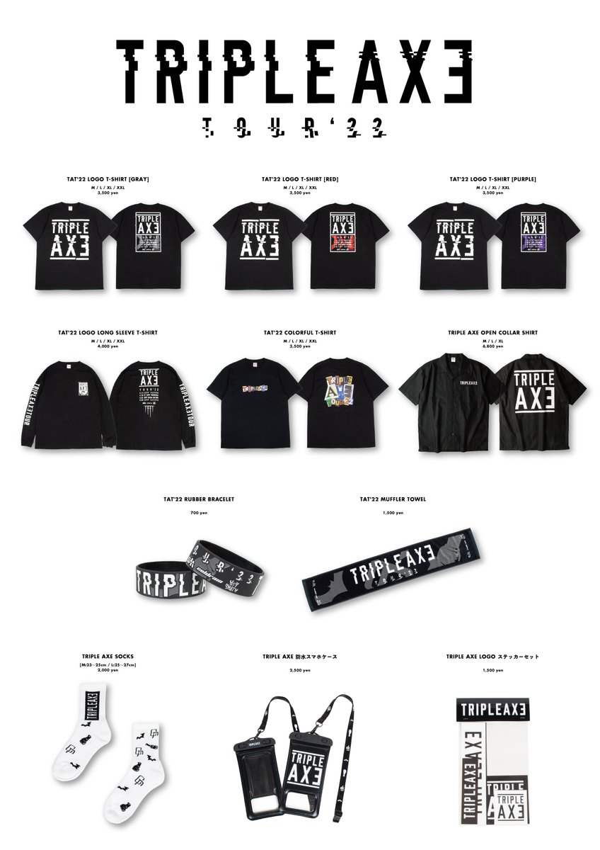 TRIPLE AXE TOUR'22】 本日 5/11(水)Zepp Haneda OPEN: 17:00 / START