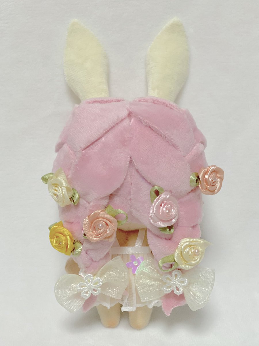 オリジナルキャラクターモニカちゃんのぬいぐるみ作りました🐰 肌には