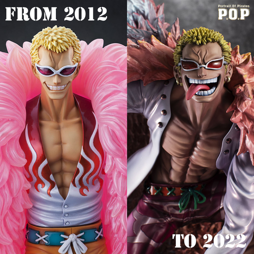 ドフラミンゴの原作初登場が2002年、10年後の2012年にP.O.P発売