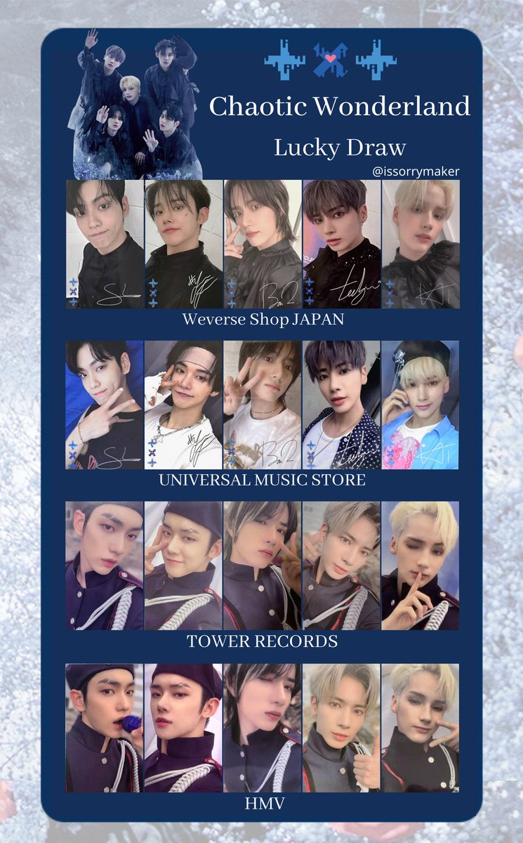 TOMORROW X TOGETHER Chaotic Wonderland lucky draw ラキドロ