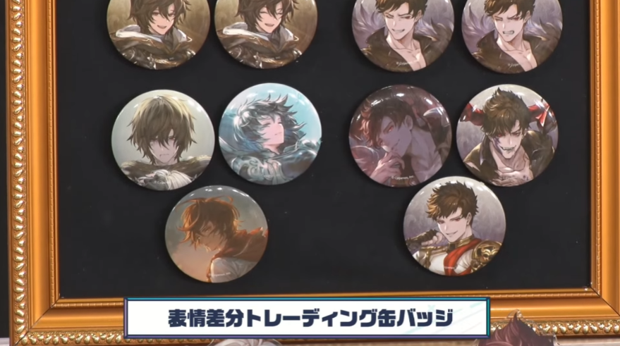 サンダルフォン、ベリアルの表情差分缶バッジ