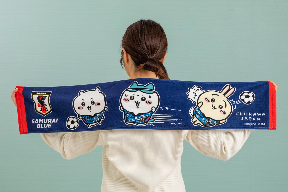 ⚽️1月15日発売 新商品⚽️ 『ちいかわのマフラータオル サッカー日本