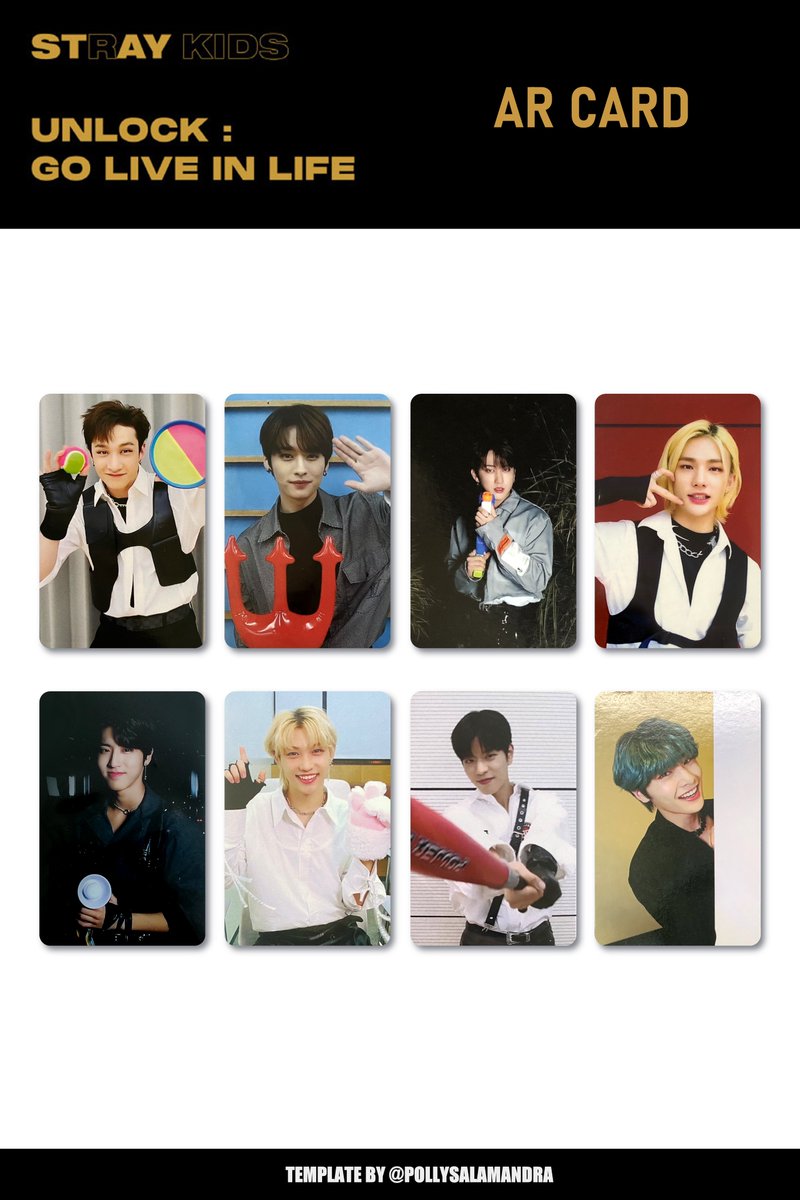 🧭[ UNLOCK GO LIVE IN LIFE Stray Kids ] photocard template🧭 — ar