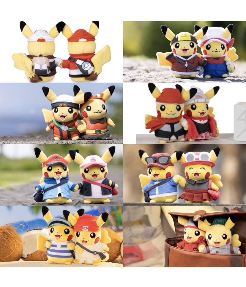 ポケモン25周年 ピカチュウぬいぐるみ カントー地方まで揃いました