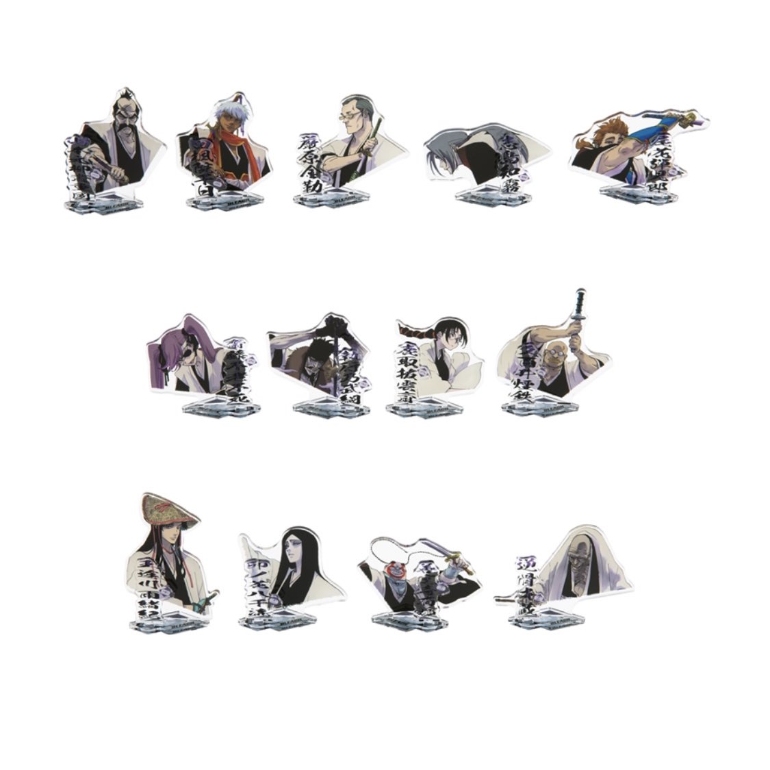 グッズ情報‼️》 BLEACH 初代護廷十三隊 ○アクリルフィギュア