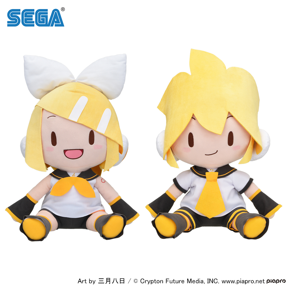 鏡音リン・鏡音レンの「ふわぷち どでかジャンボぬいぐるみ」登場の