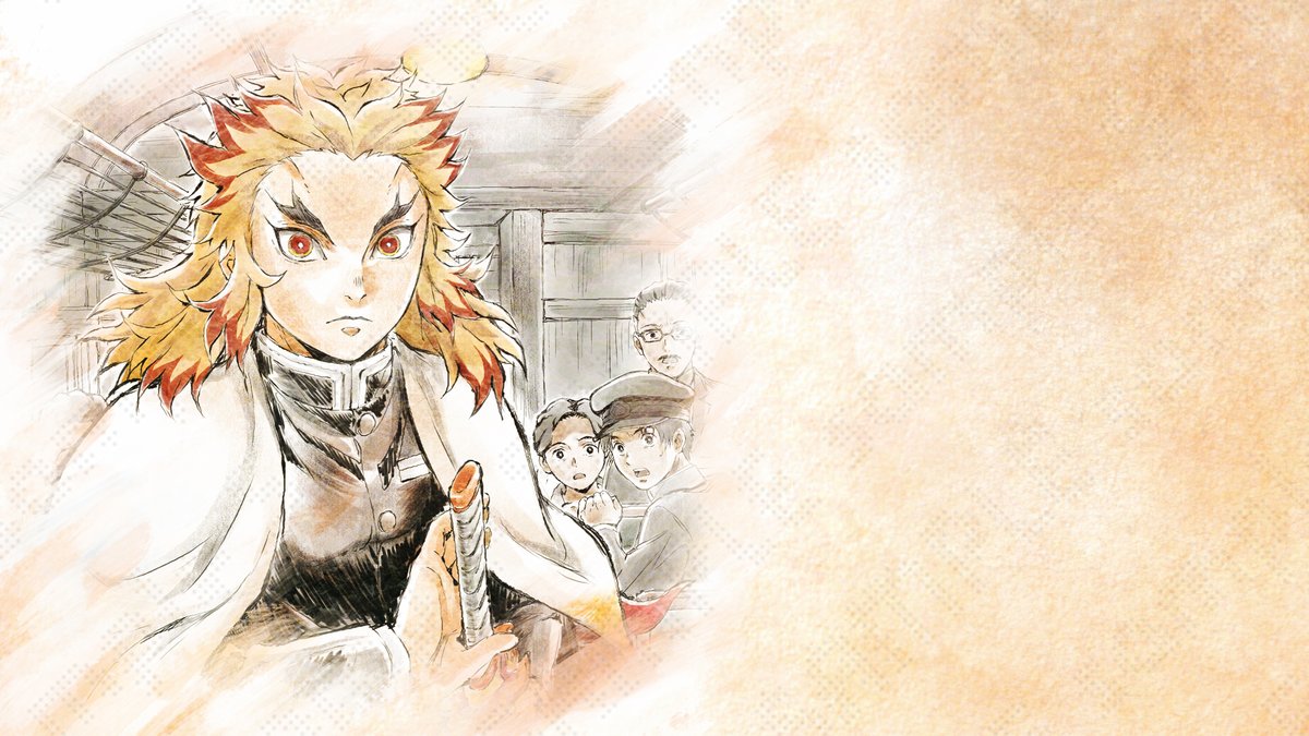 煉獄杏寿郎 鬼滅の刃 ダイニング　書き下ろしイラスト スタンディPOP原画版