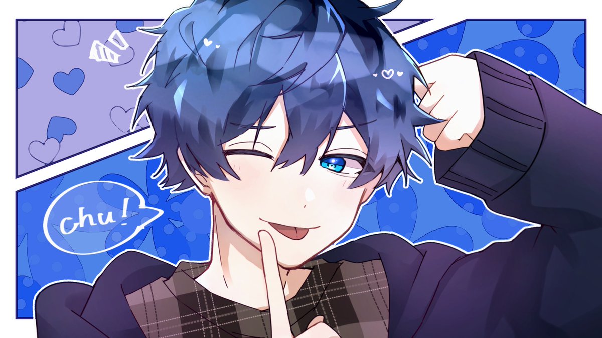 可愛くてごめん！』💙✨ #からぴち #カラフルピーチ素材 #なおきり