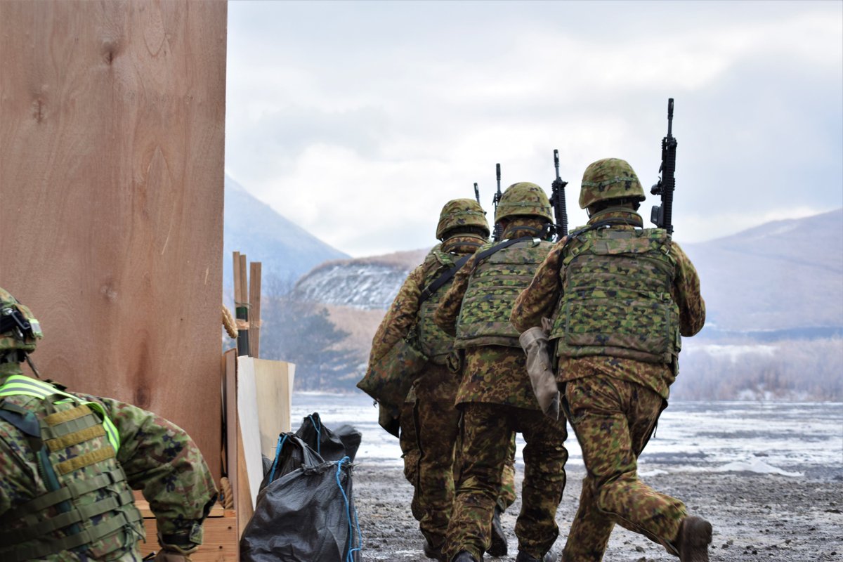連隊射撃野営②】 ＃第2水陸機動連隊 第3中隊は、市街地戦闘における