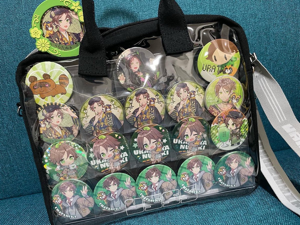 浦島坂田船公式グッズで痛バ作ってみたー！ 初めて痛バ組んだ。難しい