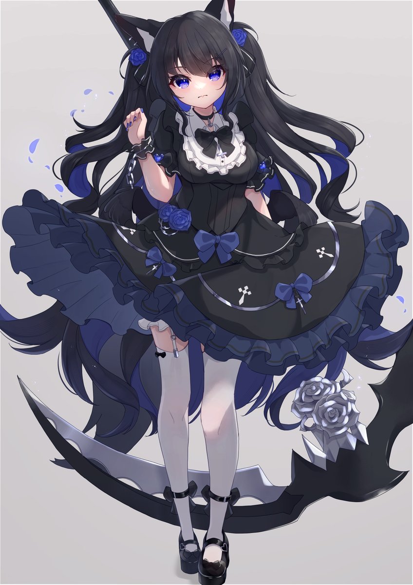 ゴスロリきつね 」|ひなたのイラスト