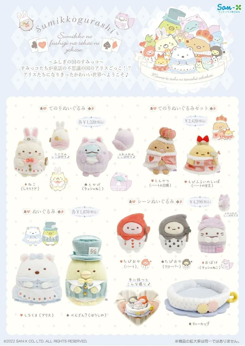 ふしぎの国のすみっコ テーマの添付画像にあるグッズがロフトと
