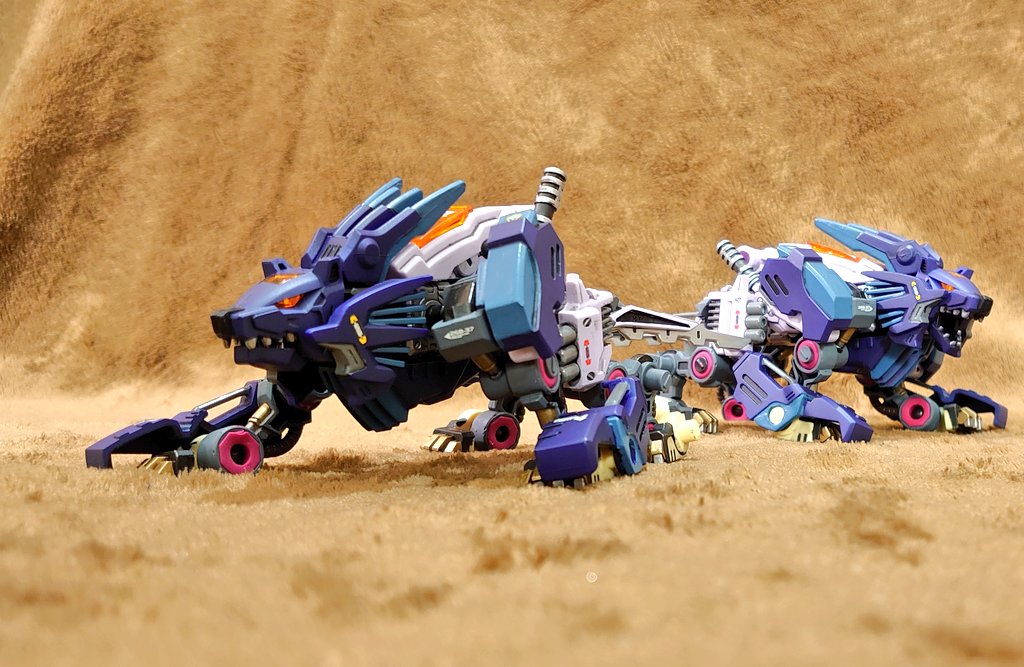 ゾイドブロックス HMM風レオストライカー 全塗装 一部蛍光発光 レオ