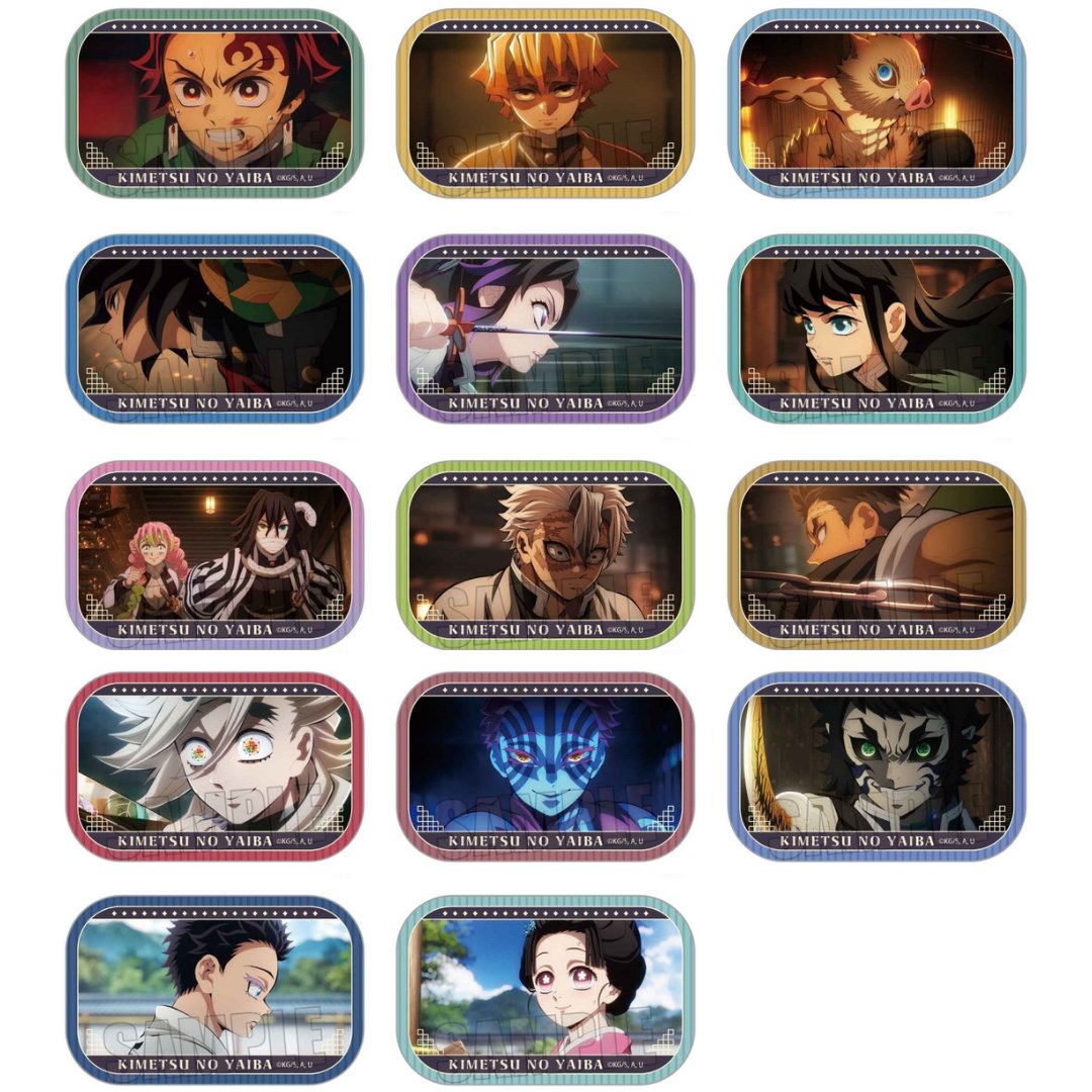 アニメ「鬼滅の刃」メモリーズスクエア缶バッジ(無限城編ver.) 【2025