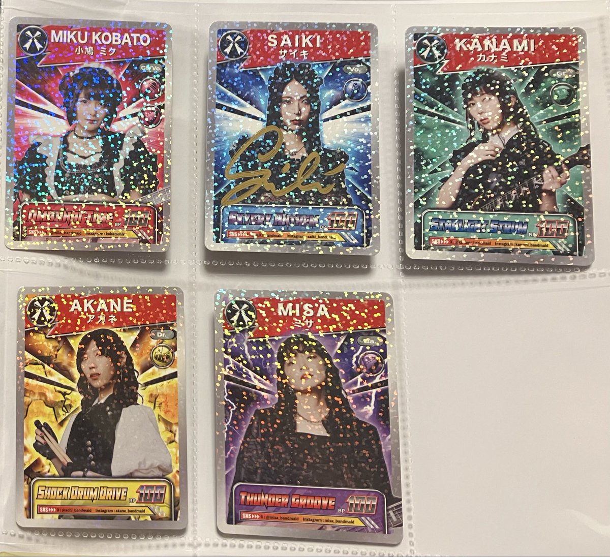 BAND-MAID トレーディングカード サイン BAND-MAID トレーディング