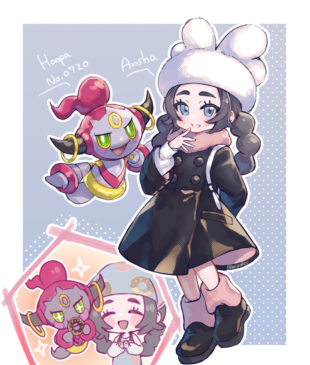 アンシャ＋フーパ🍩 #ポケモンイラスト #PokemonLegendsZA