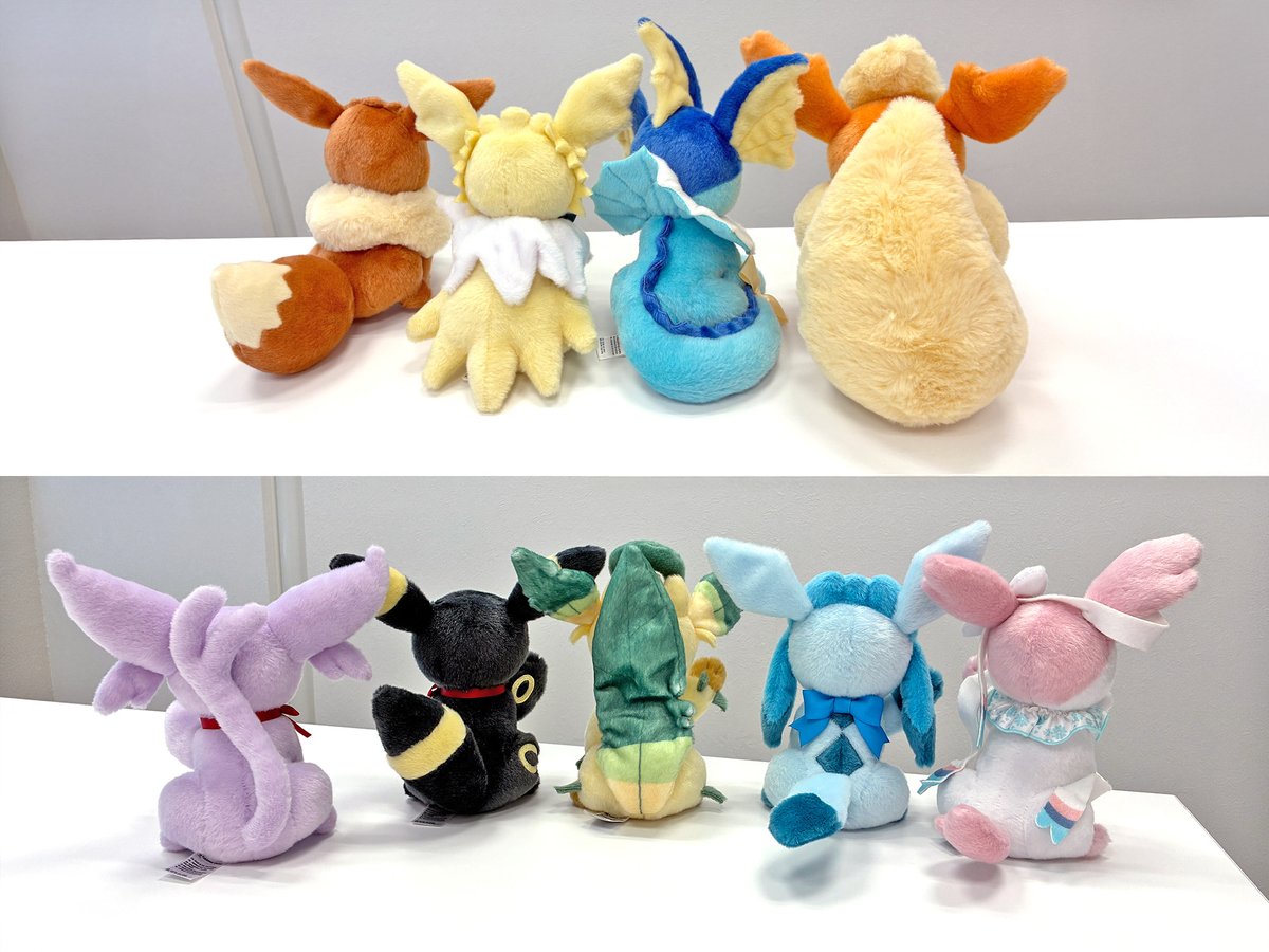 Eevee Collection(イーブイコレクション)で登場する新規のブイズぬいぐるみ