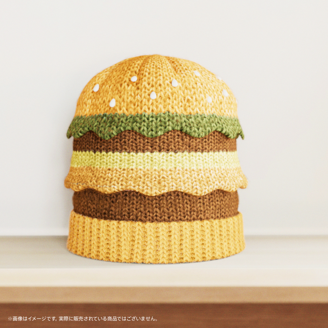 福袋の目玉アイテム候補① 「ビッグマックニット帽」 #どれかひとつが