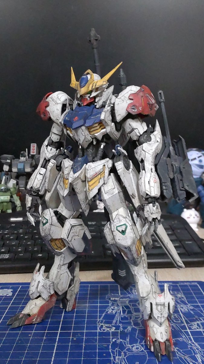 MG ガンダム バルバトスルプス、完成しました。 部分塗装成形色仕上げ
