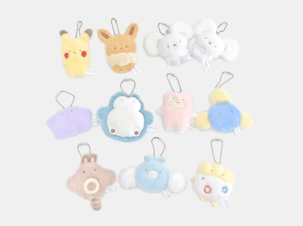 ポケセンオンラインにて「ほわほわてのひらマスコット」の商品ページが