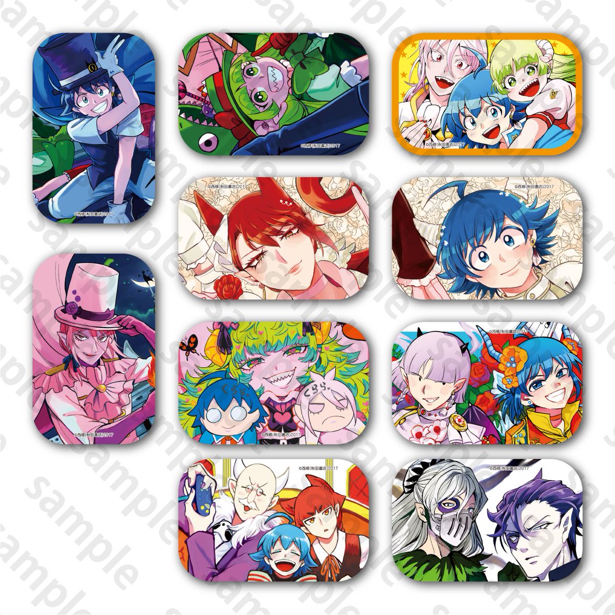 if魔フィア 入間くん 秋田書店 特典 缶バッジ C107 コミケ 2点 週刊少年