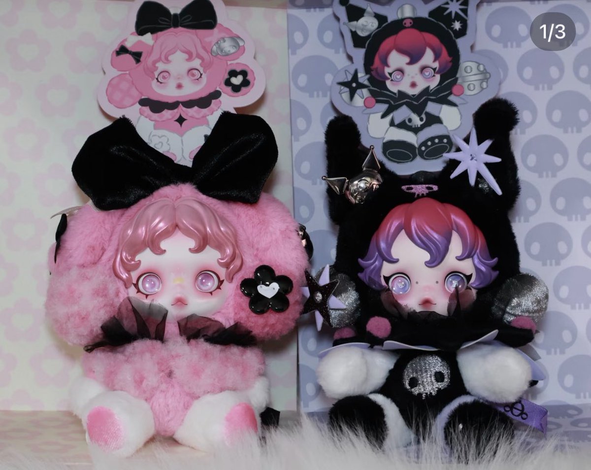 🩷🖤skullpanda x Sanrio 🖤🩷 クロミandマイメロand スカルパンダ