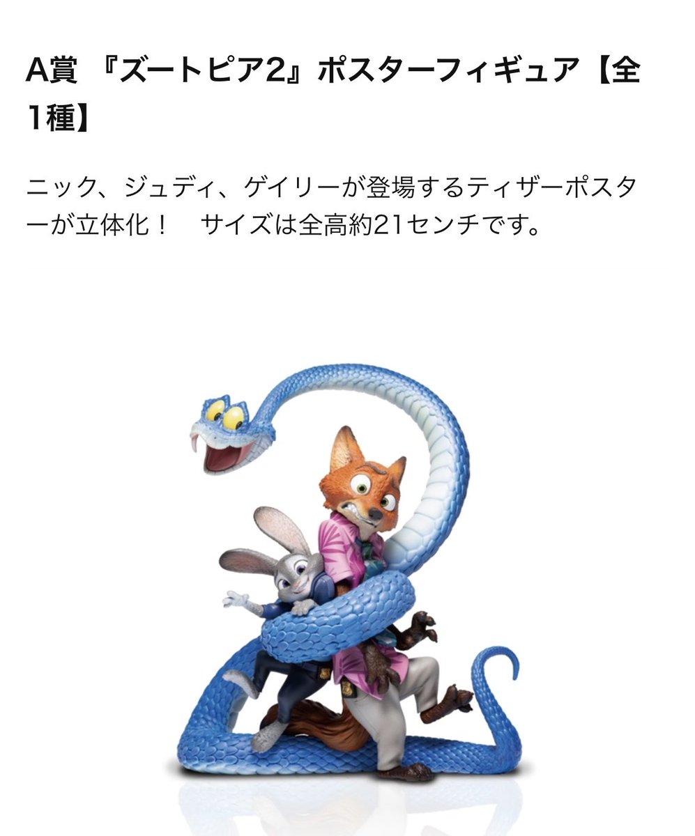 ズートピア ズートピア2 ハッピーくじ 1ロット ラストワン付き 81点