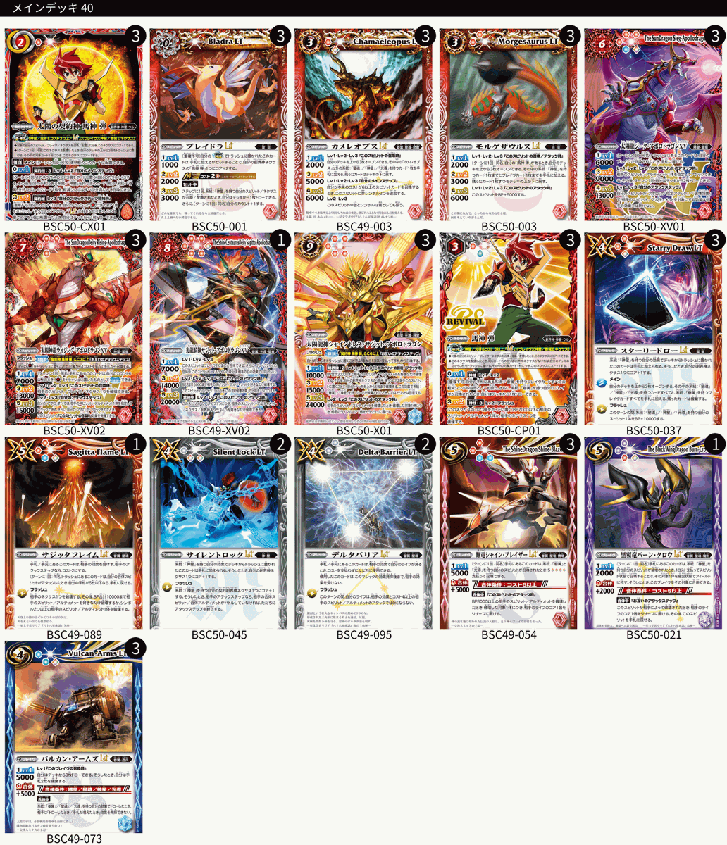 バトスピ】太陽よ、炎を纏いて龍となれ！神星(馬神弾軸) デッキ紹介