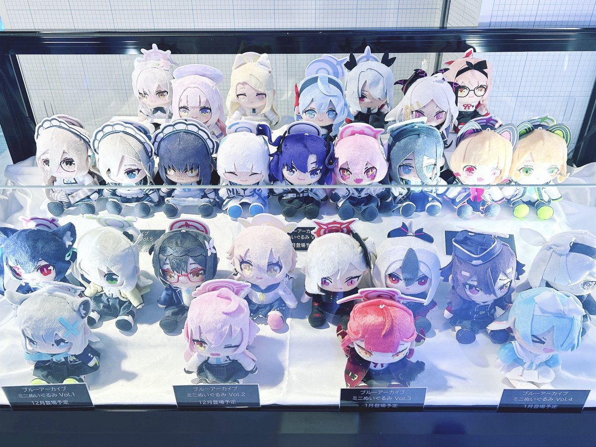 セガプライズより12月から4月にかけて登場予定の ブルーアーカイブミニ