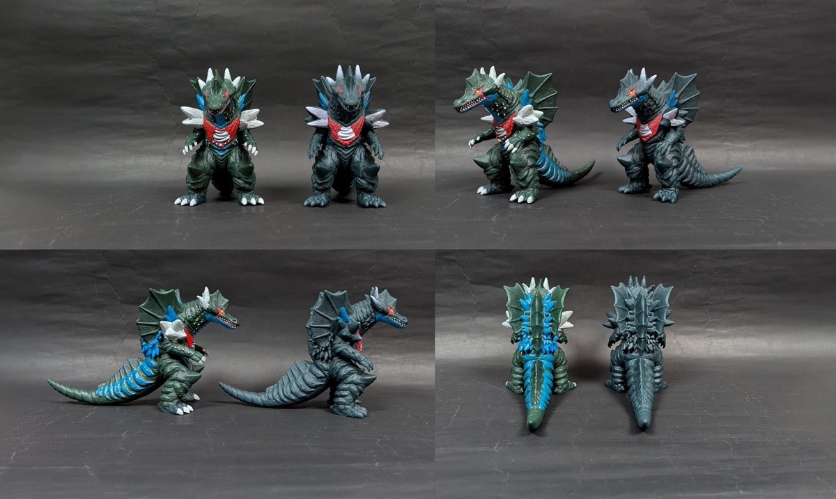 光波怪獣ガイリュウガのソフビをリペイント！ #ウルトラマンオメガ