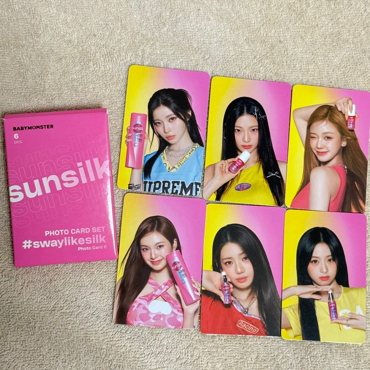 BabyMonster x Sunsilk Photocard for Thailand look so pretty and