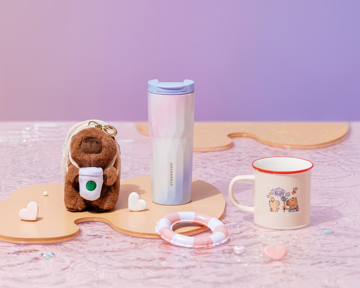台湾スタバ ステンレスボトル 500ml アヒル バレンタイン