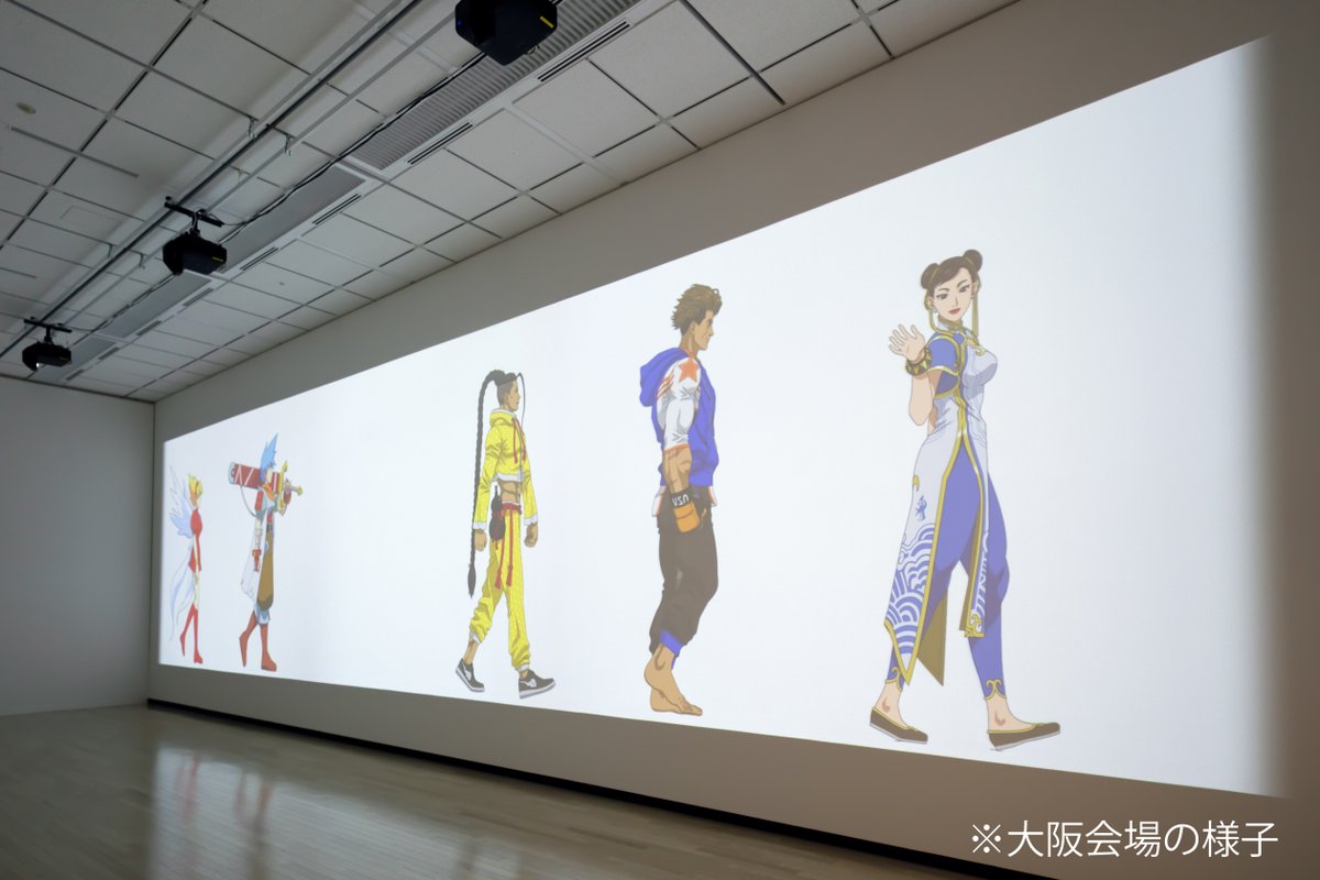 会場に入った来館者を最初に迎えてくれるのが、カプコンの往年の