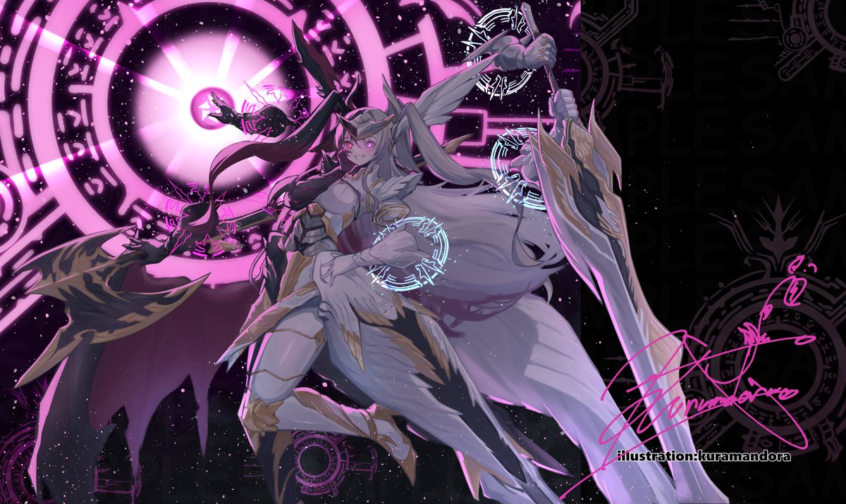 魔光神官ルドルフ・アルカディアの金トレイラスト描きまちた