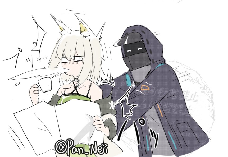 ケルシー先生とMon3trちゃん #アークナイツ #Arknights