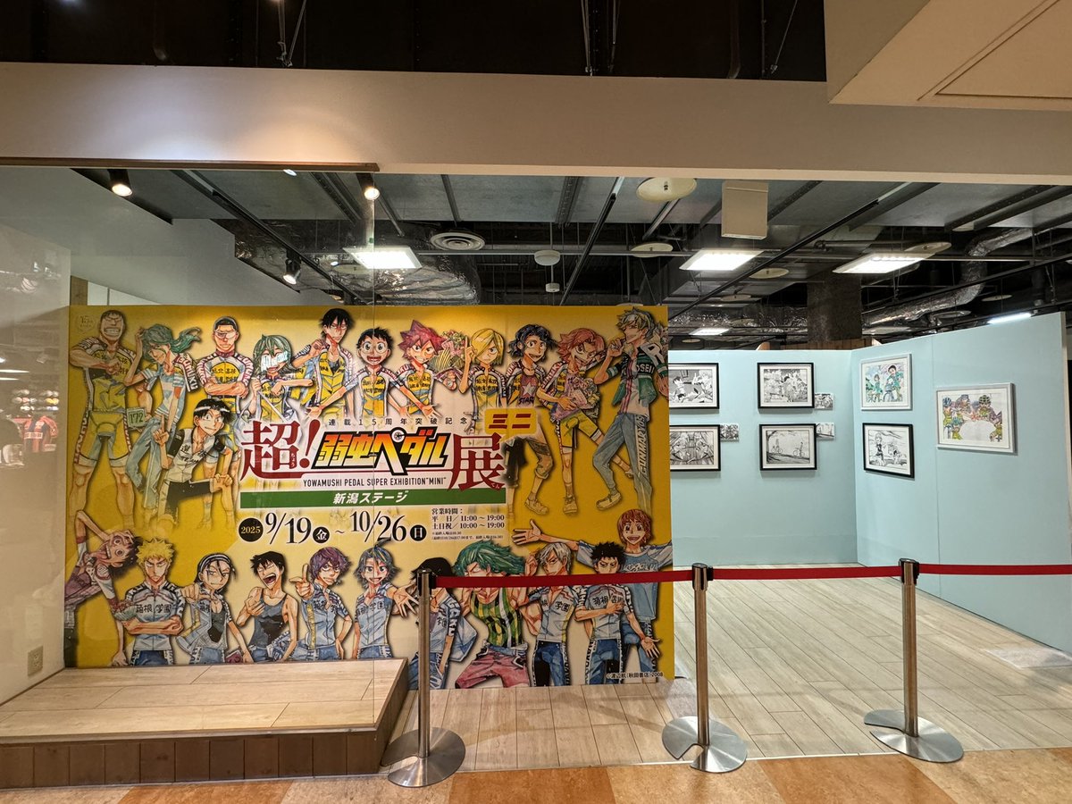 超！弱虫ペダル展ミニ 新潟ステージ】 本日より開幕！ 会場入り口にて