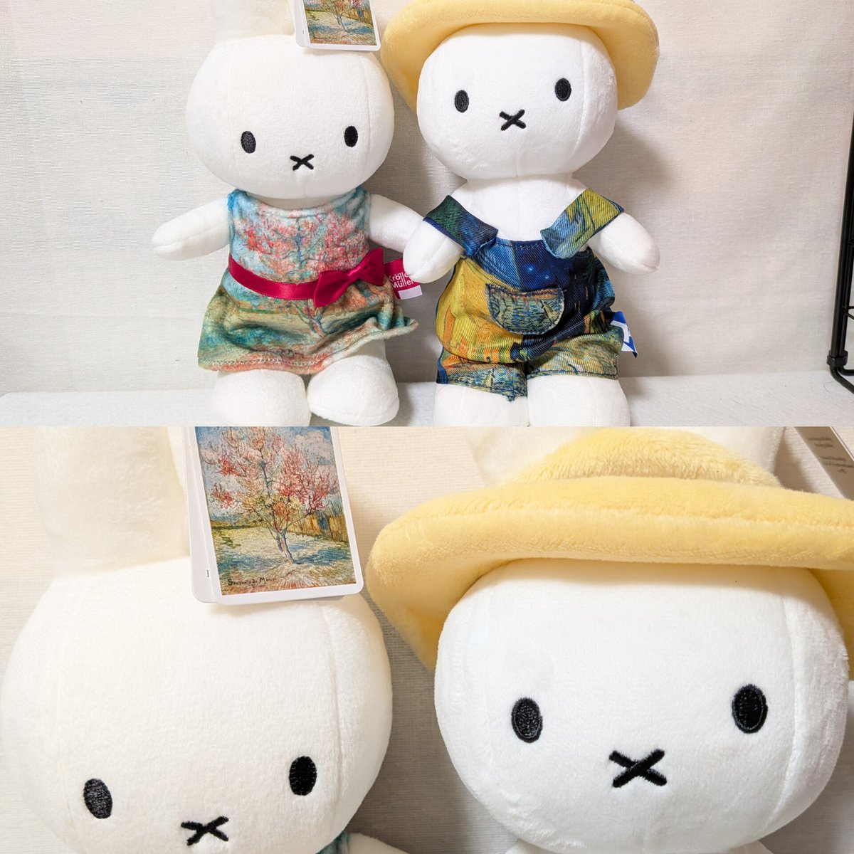 大ゴッホ展でお迎えしたミフィ達､ 夜のカフェテラス(夜カフェ)ちゃんと